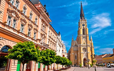 Novi Sad square, Vojvodina region, Serbia